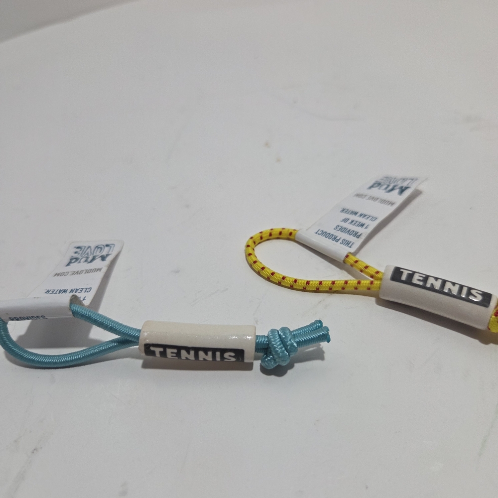 Love Tennis Mudlove Zipper Pulls